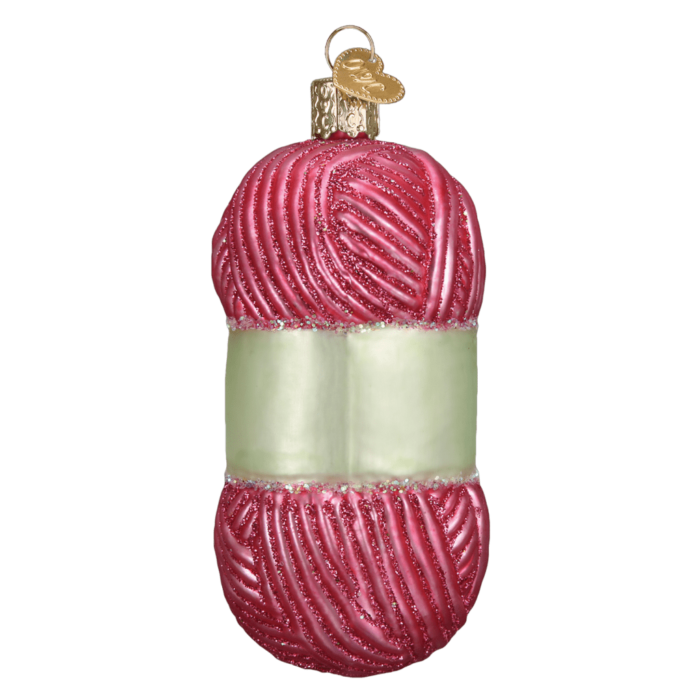 Old World Christmas Blown Glass Knitting Yarn Ornament