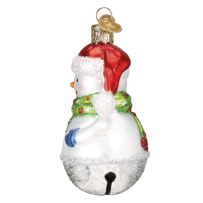 Snowman Jingle Bell Ornament Old World Christmas