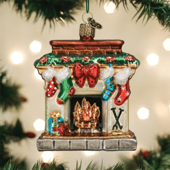 Old World Christmas Blown Glass Holiday Hearth Ornament