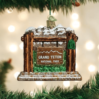 Old World Christmas Blown Glass Grand Teton National Park Ornament
