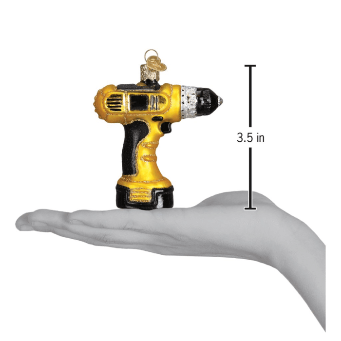 Old World Christmas Blown Glass Power Drill Ornament