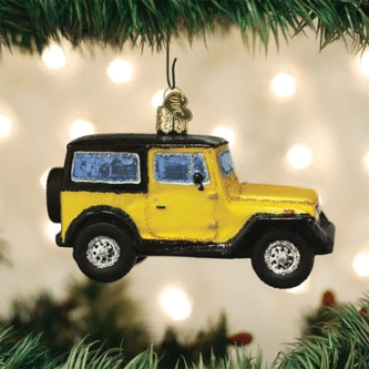 Old World Christmas Blown Glass Sport Utility Vehicle Ornament