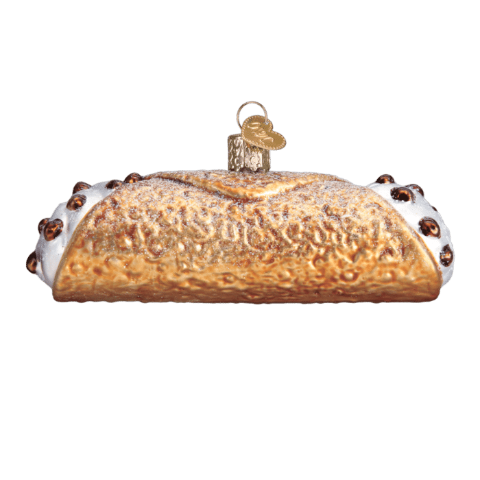 Old World Christmas Blown Glass Cannoli Ornament