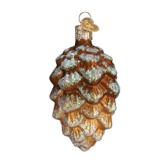 Old World Christmas Blown Glass Woodland Cone Ornament