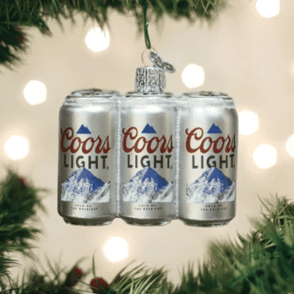 Coors Light Six Pack Ornament Old World Christmas