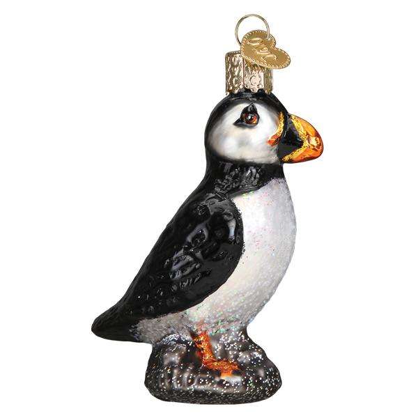 Old World Christmas Blown Glass Puffin Ornament