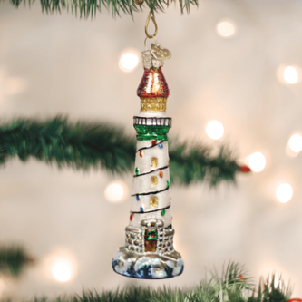 Holiday Lighthouse Ornament Old World Christmas