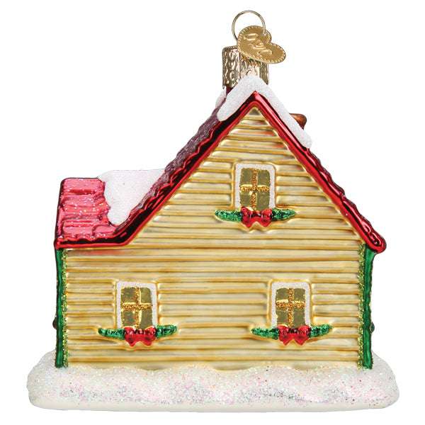 Old World Christmas Blown Glass Christmas Cottage Ornament