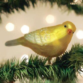 Old World Christmas Blown Glass Canary Ornament