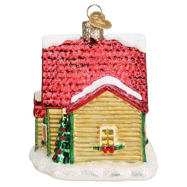 Old World Christmas Blown Glass Christmas Cottage Ornament