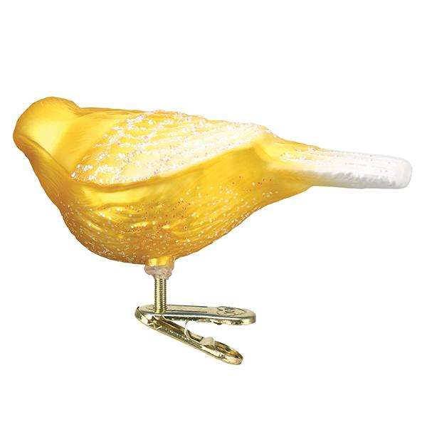 Old World Christmas Blown Glass Canary Ornament