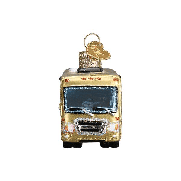 Old World Christmas Blown Glass Class a Motorhome Ornament