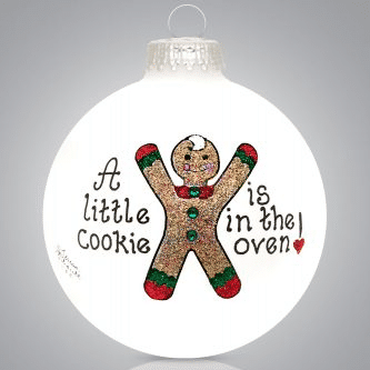 A Cookie in the Oven Glass Ball Ornament