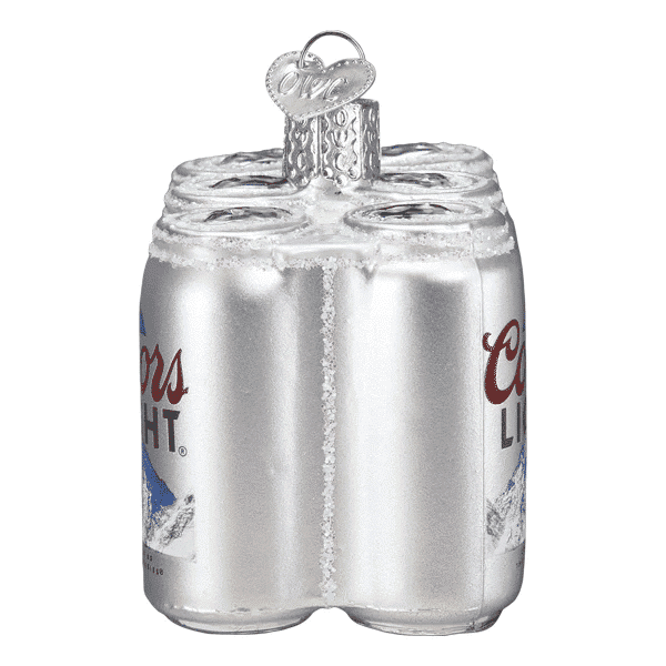 Side Coors Light Six Pack Ornament Old World Christmas