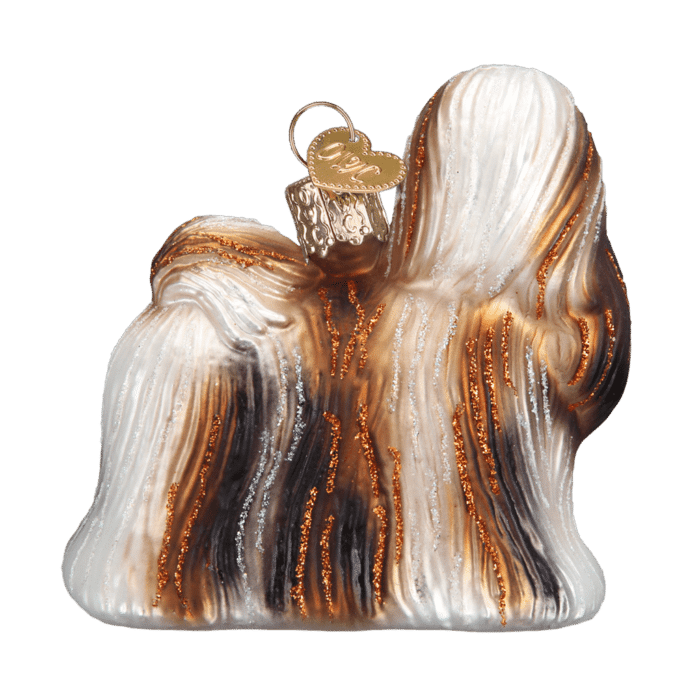 Old World Christmas Blown Glass Shih Tzu Ornament