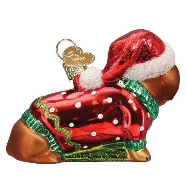 Dashing Dachshund Puppy Ornament Old World Christmas