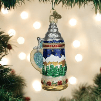 Old World Christmas Blown German Stein Ornament