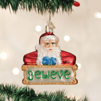 Believe Santa Ornament Old World Christmas
