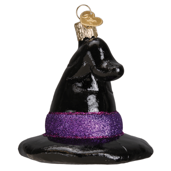 Old World Christmas Blown Glass Witchs Hat Ornament
