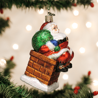 Chimney Stop Santa Ornaments Old World Christmas