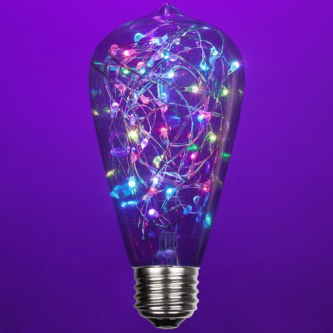 LEDimagine Color Change RGB Fairy Light Bulb