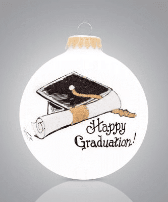 Graduation Glass Ball Ornament