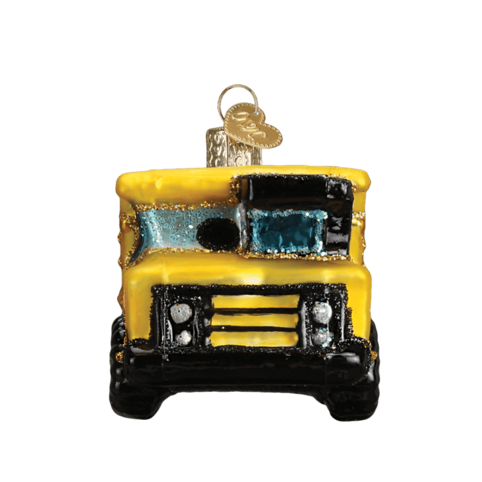 Old World Christmas Blown Glass Toy Dump Truck Ornament