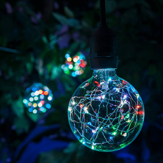 Ledimagine Color Change Rgb Fairy Light Bulb Round