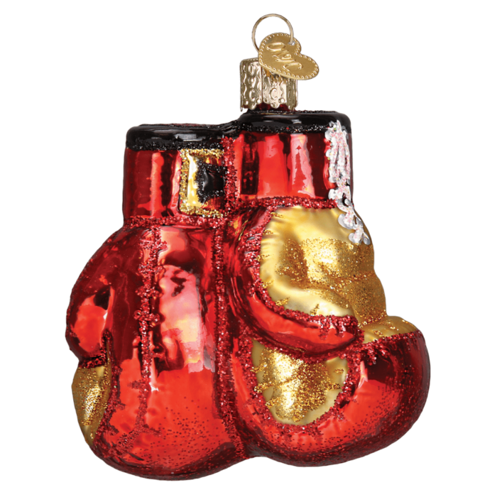 Boxing Gloves Blown Glass Ornament Old World Christmas