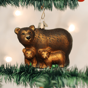 Bear With Cubs Ornament Old World Christmas
