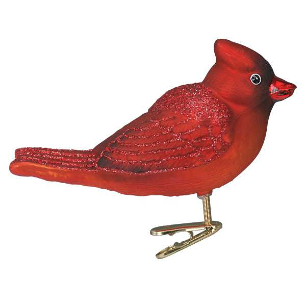 Bright Red Cardinal Ornament Old World Christmas