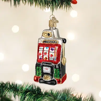 Old World Christmas Blown Glass Slot Machine Ornament
