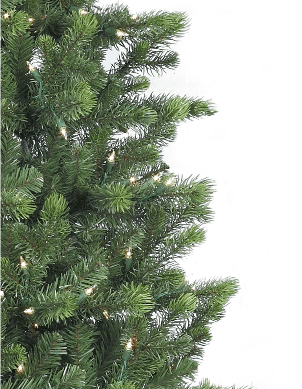 Leyland Spruce Slim Lit Christmas Tree