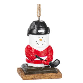 S'mores Hockey Player Ornament