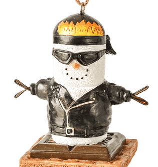 S'mores Biker Ornament