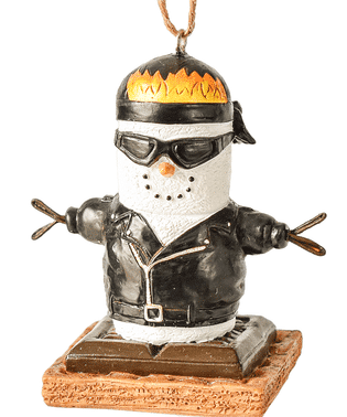 Smores Biker Ornament