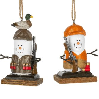 S'mores Duck Hunting Ornaments Two Styles