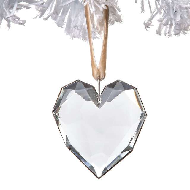 Faceted Heart Ornament