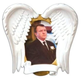 In Loving Memory Angel WIngs Frame Ornament