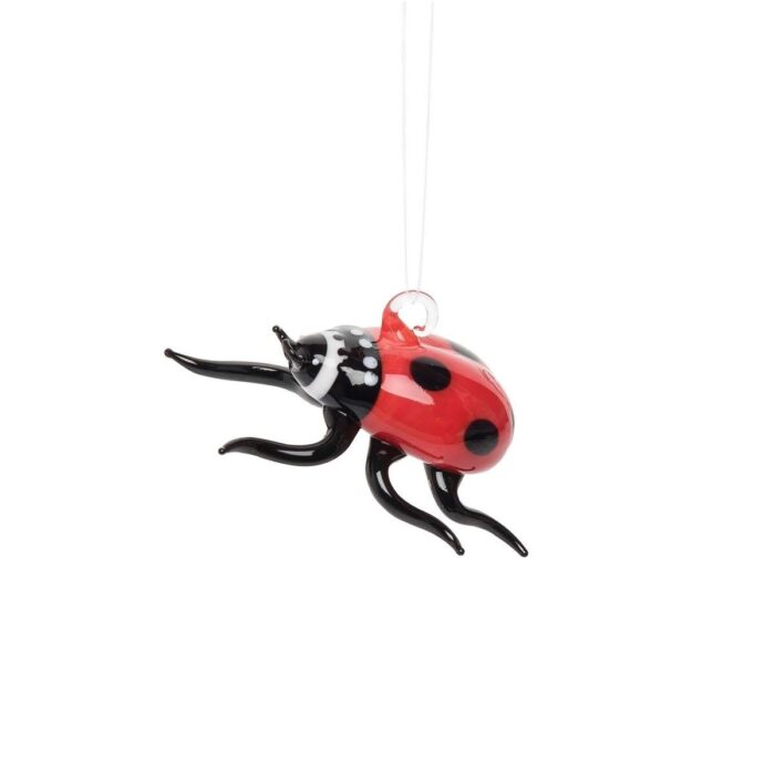 Artglass Ladybug Ornament