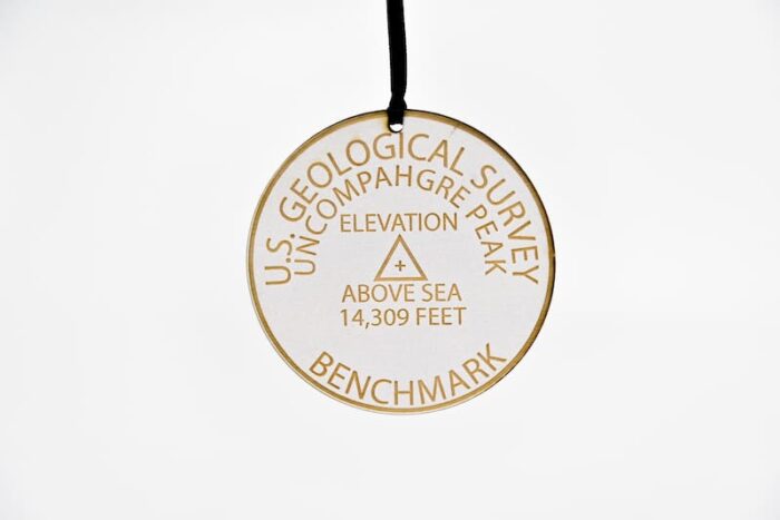 Colorado 14ers Geographical Benchmark Ornaments St. Nicks Exclusive!