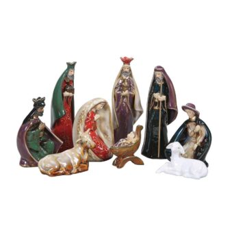 Modern Look Nine Piece Nativity Set