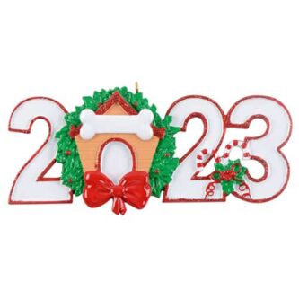 Dog House 2023 Ornament Personalized