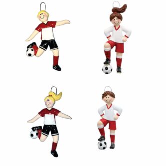 Boy Or Girl Soccer Player Ornaments
