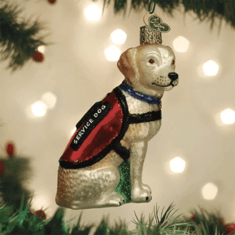 Service Dog Ornament Old World Christmas