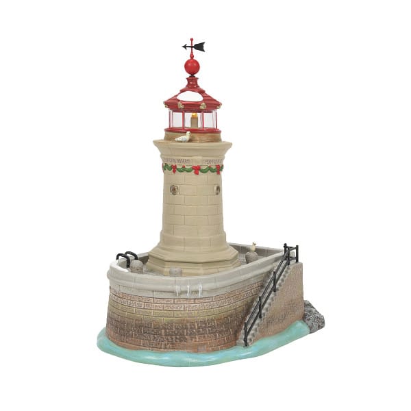 Back Ramsgate Lighthouse Nightwatch Dept 56 Dickens Village