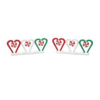 Candy Cane Heart Fence D56 Cross Product