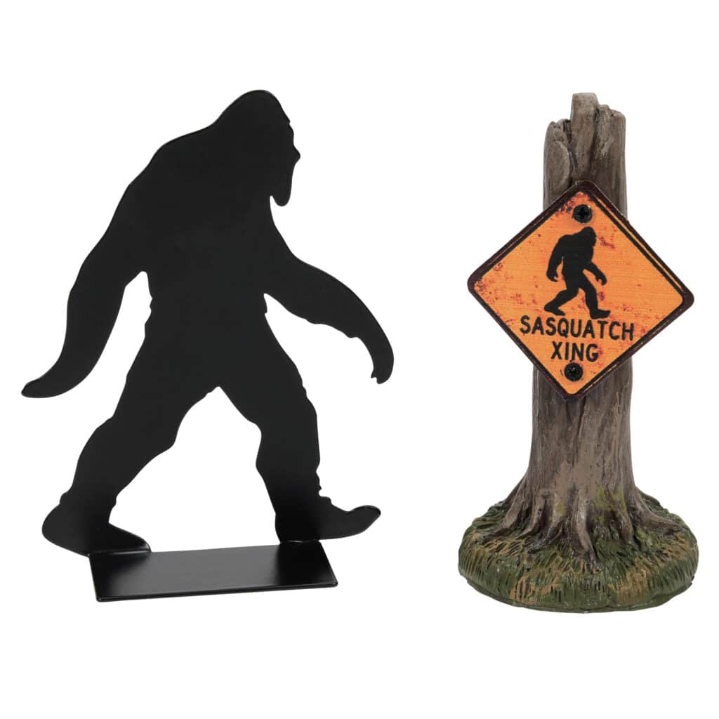 Sasquatch Silhouette Set Dept 56 Halloween Village