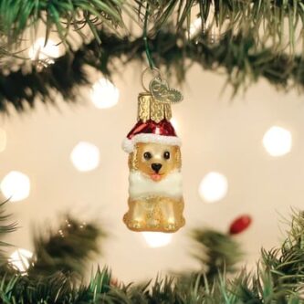 Mini Jolly Pup Ornament Old World Christmas