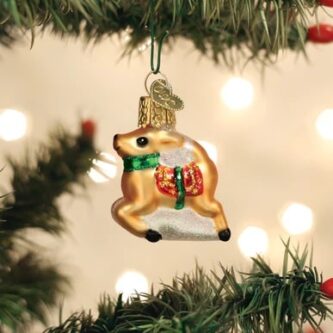 Mini Reindeer Ornament Old World Christmas